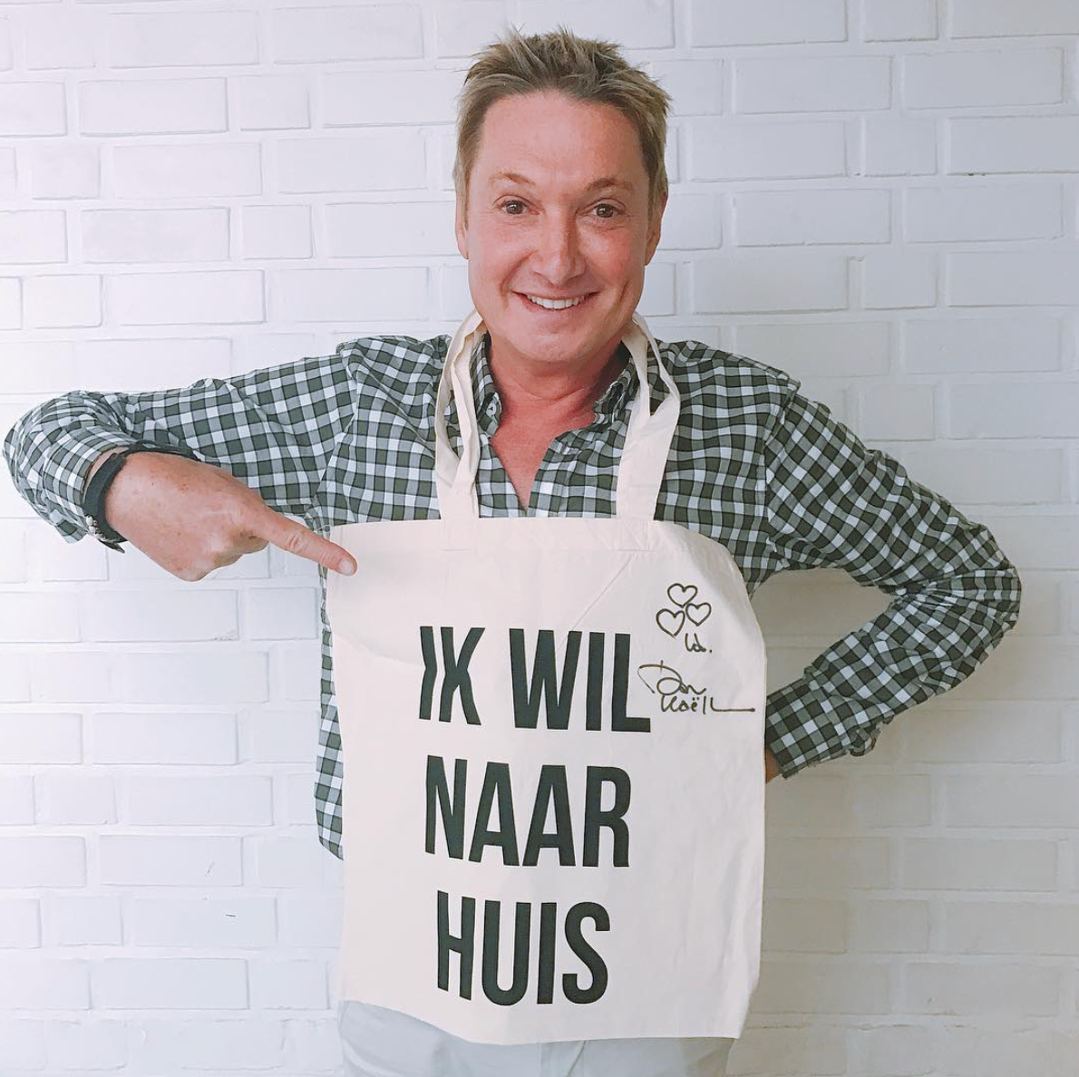 Tote - IK WIL NAAR HUIS - Wit