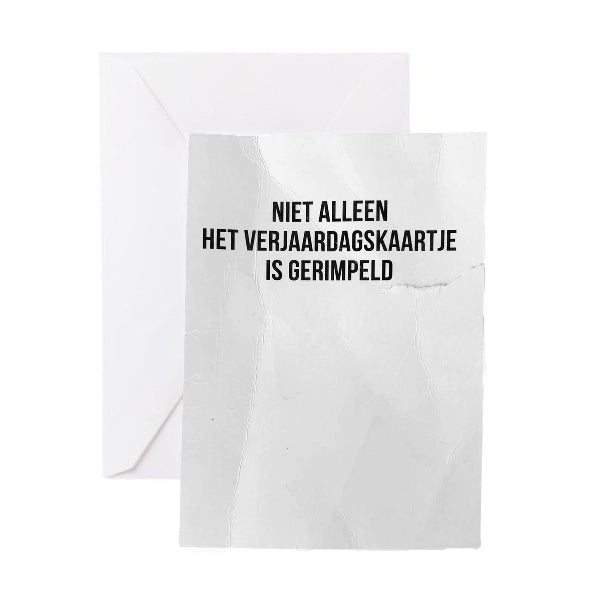 Wenskaart - Gerimpeld
