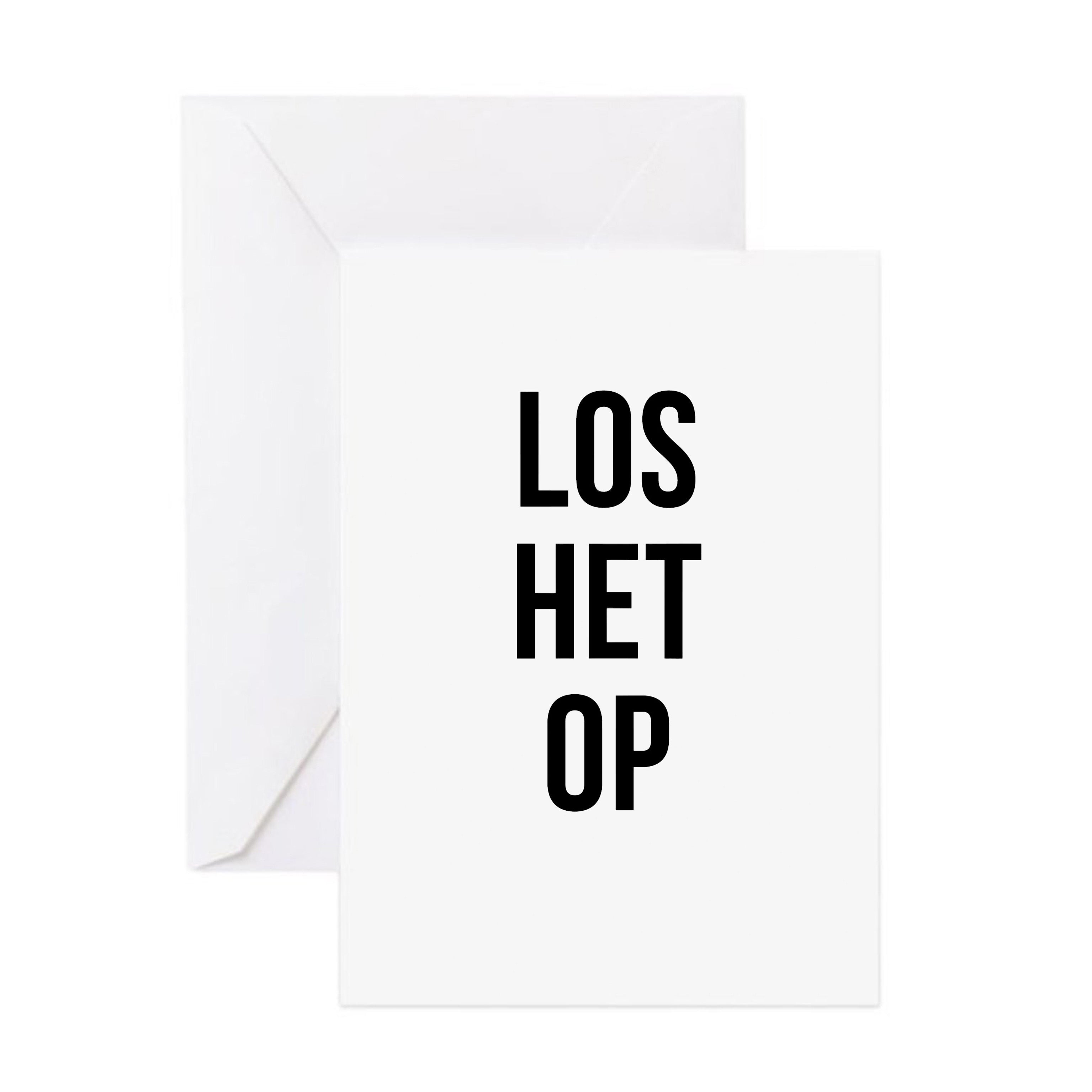 Wenskaart - LOS HET OP