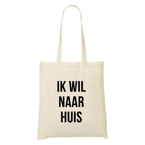 Tote - IK WIL NAAR HUIS - Wit