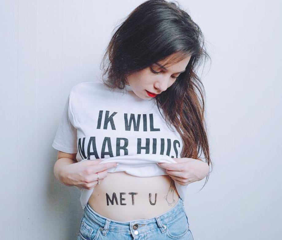 T-Shirt - IK WIL NAAR HUIS - Wit